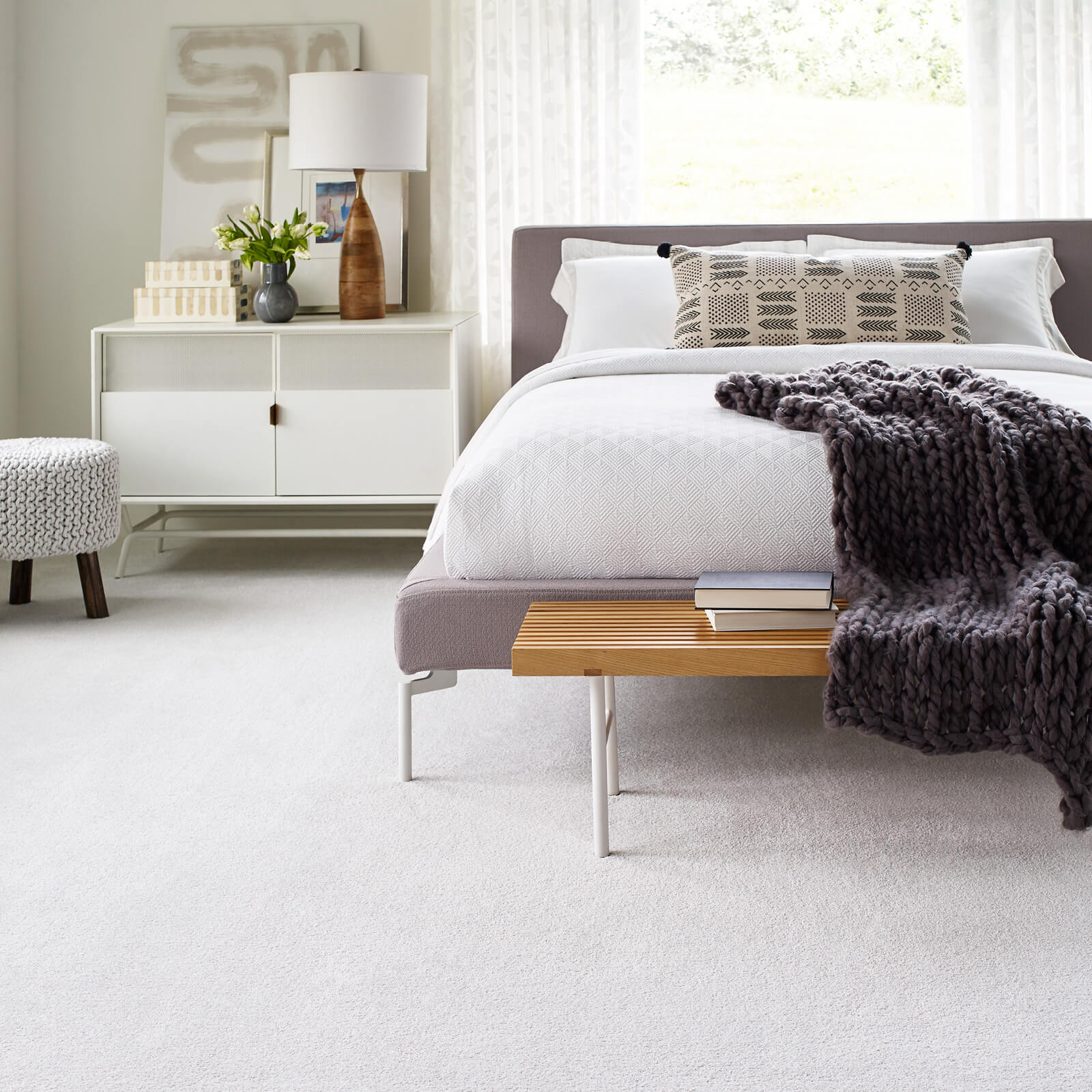 White carpet | Carefree Carpets & Floors